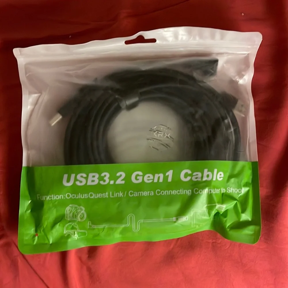Brand New! Set of two extra long USB 3.2 Gen 1 cables.